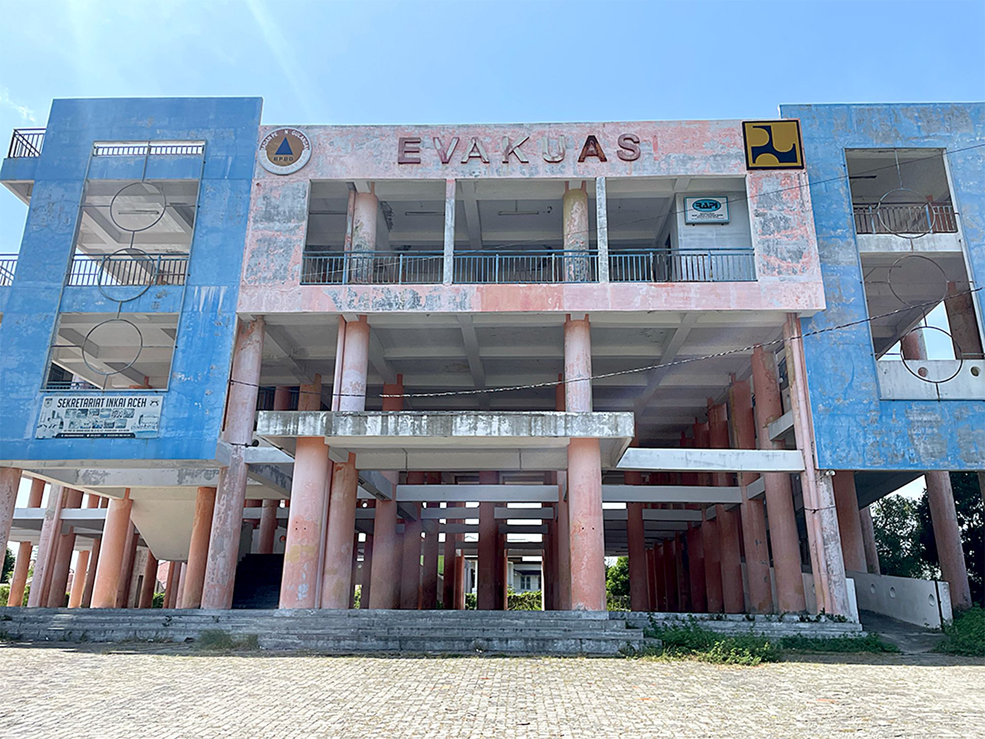 One of the five evacuation buildings in Banda Aceh.